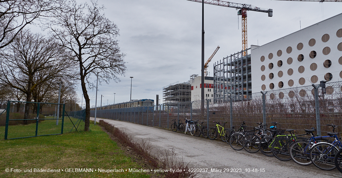 29.03.2023 - Baustelle REVO und Umgebung in Neuperlach